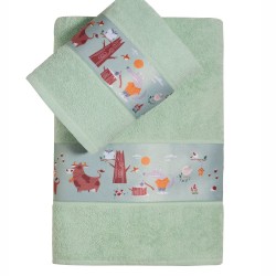 Πετσέτες Παιδικές Σετ Loft Fung Cotton Kentia 2Τεμ