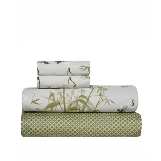 Σεντόνια Υπέρδιπλα Σετ Stylish Shizen 36 Satin 300TC Cotton Kentia (240x270) 4Τεμ