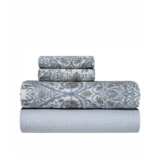 Σεντόνια King Σετ Stylish Aniz Satin 300TC Cotton Kentia (270x270) 4Τεμ