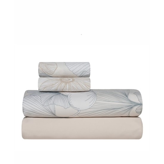 Σεντόνια Υπέρδιπλα Σετ Stylish Gigi 12 Satin 300TC Cotton Kentia (240x270) 4Τεμ