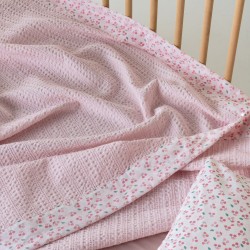 Κουβέρτα Καλοκαιρινή Κούνιας Stylish Cereza Waffle Με Φάσα Cotton Kentia (100x140) 1Τεμ