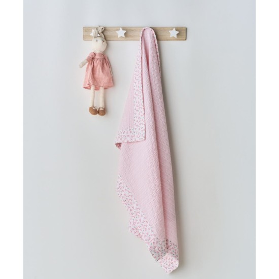 Κουβέρτα Καλοκαιρινή Κούνιας Stylish Cereza Waffle Με Φάσα Cotton Kentia (100x140) 1Τεμ