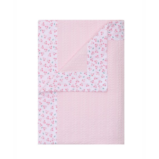 Κουβέρτα Καλοκαιρινή Κούνιας Stylish Cereza Waffle Με Φάσα Cotton Kentia (100x140) 1Τεμ