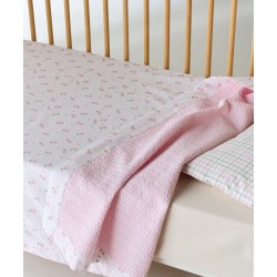 Κουβέρτα Καλοκαιρινή Βρεφική Κούνιας Stylish Lirio Διπλής Όψης Waffle Cotton Kentia (100x140) 1Τεμ