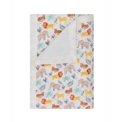 Κουβέρτα Καλοκαιρινή Αγκαλιάς Loft YN 25 Animals B Διπλής Όψης Cotton Kentia (65x100) 1Τεμ