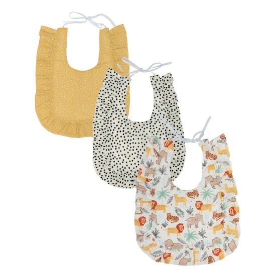 Σαλιάρες Σετ Loft YN 25 Animals B-Dots Cotton Kentia (30x37) 3Τεμ