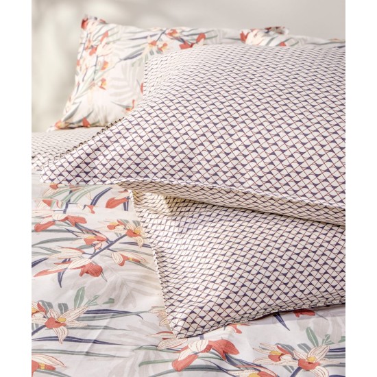 Μαξιλαροθήκες Σετ Stylish Sumela 26A 210TC Satin Cotton Kentia (50x70+1) 2Τεμ