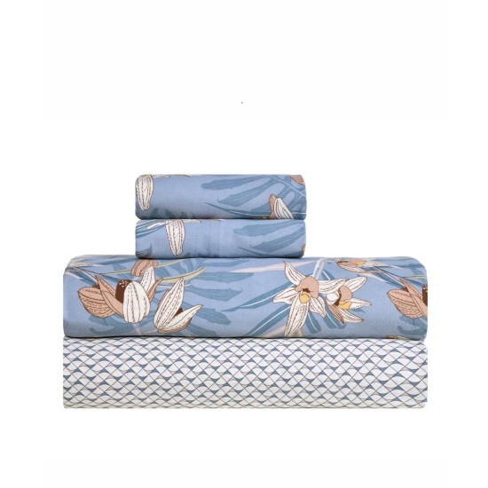 Σεντόνια King Σετ Stylish Sumela 32 210TC Satin Cotton Kentia (270x270) 4Τεμ