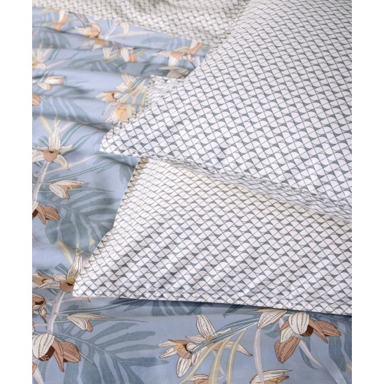Μαξιλαροθήκες Σετ Stylish Sumela 32A 210TC Satin Cotton Kentia (50x70+1) 2Τεμ
