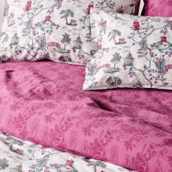 Παπλωματοθήκη Υπέρδιπλη Σετ Stylish Ugetsu 15 210TC Satin Cotton Kentia (220x240+1) 3Τεμ