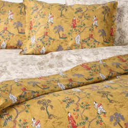 Παπλωματοθήκη Υπέρδιπλη Σετ Stylish Ugetsu 41 210TC Satin Cotton Kentia (220x240+1) 3Τεμ