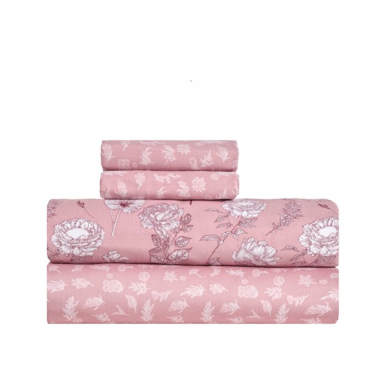 Σεντόνια Υπέρδιπλα Σετ Stylish Brighton 210TC Satin Cotton Kentia (240x270) 4Τεμ