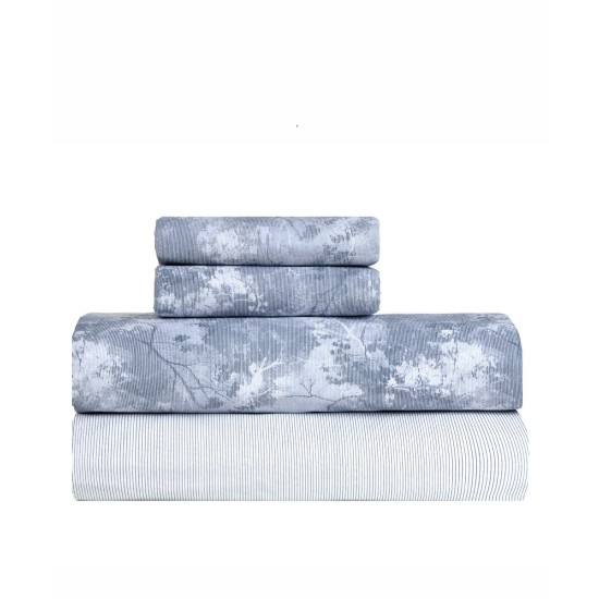 Σεντόνια Υπέρδιπλα Σετ Stylish Opalite 33 Percale 260TC Cotton Kentia (240x270) 4Τεμ