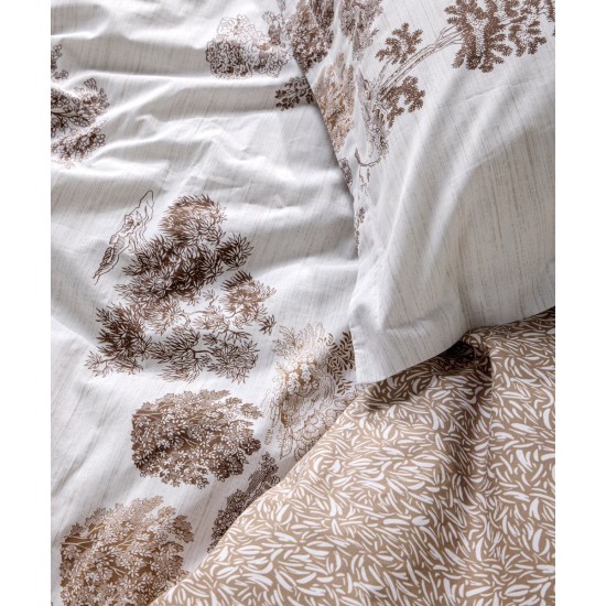 Παπλωματοθήκη King Σετ Stylish Cruso Percale 260TC Cotton Kentia (265x245) 3Τεμ