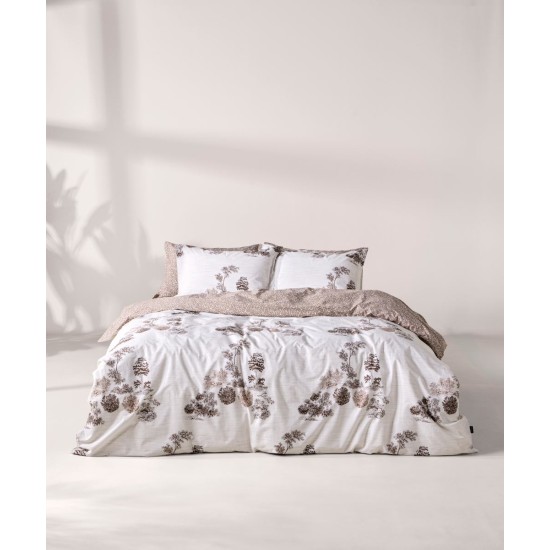 Μαξιλαροθήκες Σετ Stylish Cruso Percale 260TC Cotton Kentia (50x70+3) 2Τεμ