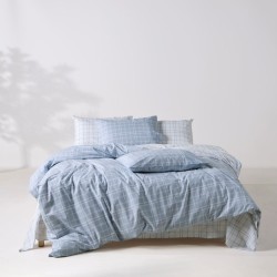 Σεντόνια Ημίδιπλα Σετ Loft Jinu 16 Cotton Kentia (120x200+35 ) Με Λάστιχο 3Τεμ