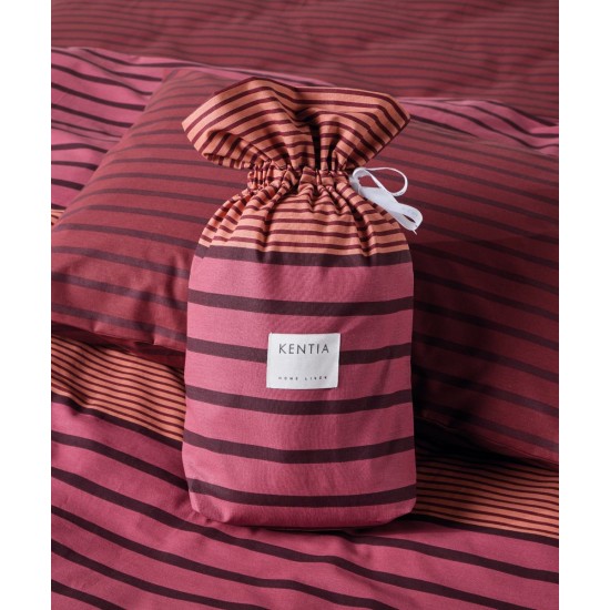 Σεντόνια Ημίδιπλα Σετ Vesus Esra 17 Cotton Kentia (120x200+35 ) Με Λάστιχο 3Τεμ