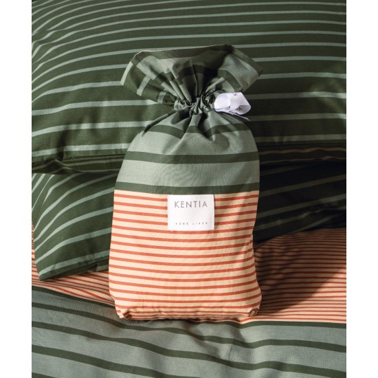 Σεντόνια Υπέρδιπλα Σετ Vesus Esra 02 Cotton Kentia (160x200+35 ) Με Λάστιχο 4Τεμ
