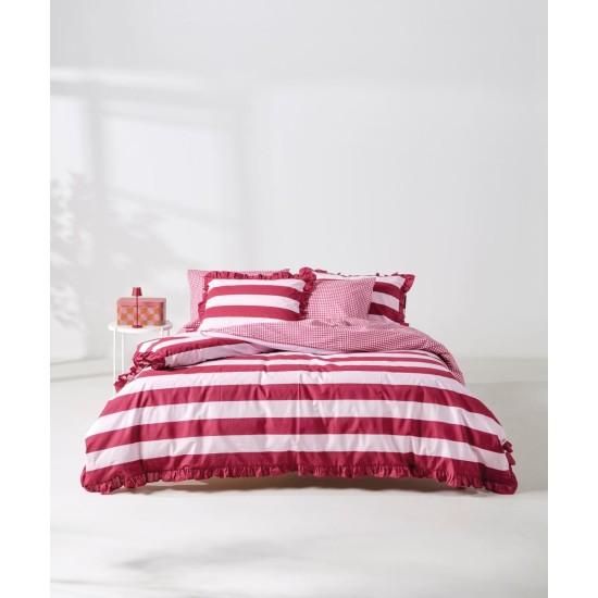 Παπλωματοθήκη Ημίδιπλη Σετ Vesus Iokasti 27 Cotton Kentia (185x245) 2Τεμ