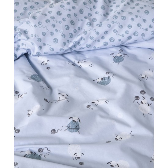 Σεντόνια Παιδικά Μονά Σετ Versus Prova Cotton Kentia (160x245) 3Τεμ