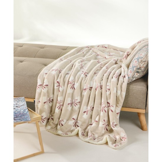 Κουβέρτα Καναπέ Με Sherpa Stykish Shiloh Fleece Kentia (130x170) 1Τεμ