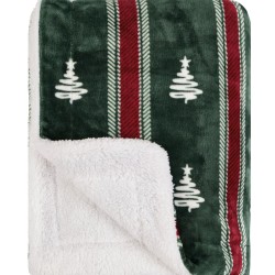 Κουβέρτα Fleece Με Sherpa Καναπέ Stylish Snow 261 Kentia (130x170) 1Τεμ