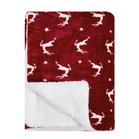 Κουβέρτα Fleece Με Sherpa Καναπέ Stylish Snow 262 Kentia (130x170) 1Τεμ