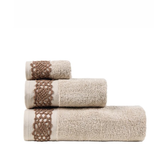 Πετσέτες Σετ Stylish Martha Cotton Kentia 3Τεμ