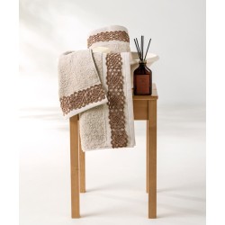 Πετσέτες Σετ Stylish Martha Cotton Kentia 3Τεμ