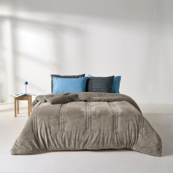 Κουβερτοπάπλωμα Με Sherpa Μονό Stylish Notturno 34 Velvet Kentia (160x220) 1Τεμ