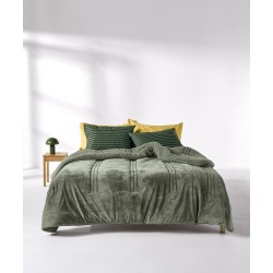 Κουβερτοπάπλωμα Με Sherpa Ημίδιπλο Stylish Notturno 2602 Velvet Kentia (180x240) 1Τεμ