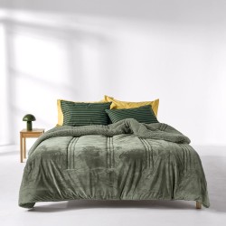 Κουβερτοπάπλωμα Με Sherpa Μονό Stylish Notturno 2602 Velvet Kentia (160x220) 1Τεμ