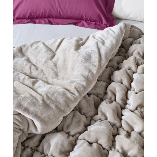 Κουβερτοπάπλωμα Μονό Stylish Marshmallow 12 Flannel Fllece Kentia (160x220) 1Τεμ