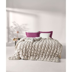 Κουβερτοπάπλωμα Ημίδιπλο Stylish Marshmallow 12 Flannel Fllece Kentia (180x240) 1Τεμ