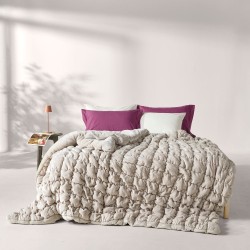 Κουβερτοπάπλωμα Υπέρδιπλο Stylish Marshmallow 12 Flannel Fllece Kentia (220x240) 1Τεμ