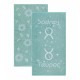 Πετσέτες Σετ Versus Astrology Tavros Jacquard Cotton Kentia (50x90) 2Τεμ
