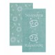 Πετσέτες Σετ Versus Astrology Karkinos Jacquard Cotton Kentia (50x90) 2Τεμ