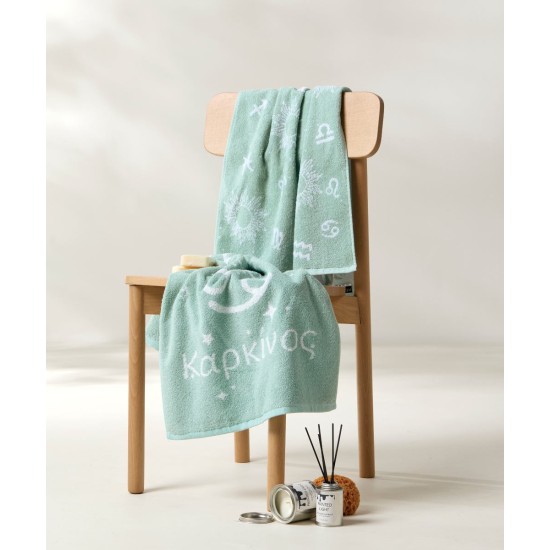 Πετσέτες Σετ Versus Astrology Karkinos Jacquard Cotton Kentia (50x90) 2Τεμ