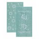 Πετσέτες Σετ Versus Astrology Parthenos Jacquard Cotton Kentia (50x90) 2Τεμ