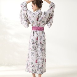 Κιμονό Μακρύ Stylish Ugetsu 15 210TC Satin Cotton Kentia 1Τεμ