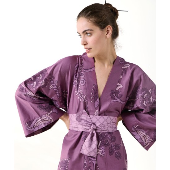 Κιμονό Μακρύ Stylish Gaya 300TC Satin Cotton Kentia 1Τεμ