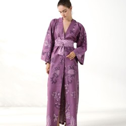 Κιμονό Μακρύ Stylish Gaya 300TC Satin Cotton Kentia 1Τεμ