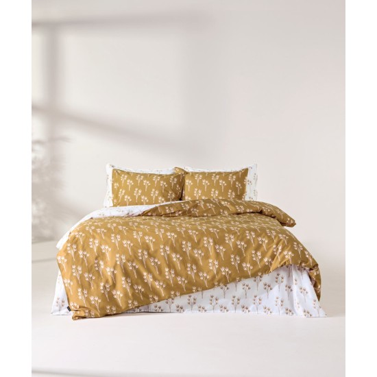 Παπλωματοθήκη Υπέρδιπλη Σετ Stylish Louise 300TC Satin Cotton Kentia (220x240+1) 3Τεμ