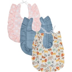 Σαλιάρες Βρεφικές Σετ Loft YN 26 Hearts Animal Cotton Kentia (30x37) 3Τεμ