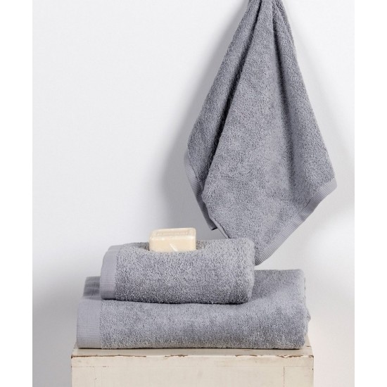 Πετσέτα Χεριών Bath Brand Silver C Solid Cotton Kentia (40x60) 1Τεμ