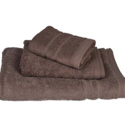 Πετσέτα Χεριών Bath Towels Pennie 500gr Brown Cotton Komvos (30x50) 1Τεμ