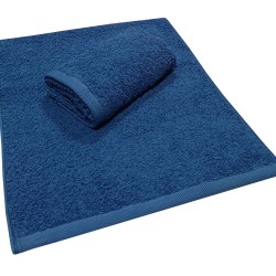 Πετσέτα Χεριών Plain Line Royal Blue 500Gsm Cotton Komvos (30x50) 1Τεμ