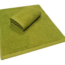 Πετσέτα Χεριών Plain Line Green 500Gsm Cotton Komvos (30x50) 1Τεμ