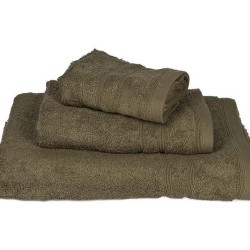 Πετσέτα Χεριών Solid Pennie 500gsm Army Green Cotton Komvos (30x50) 1Τεμ