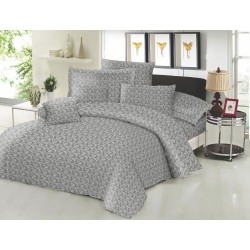 Σεντόνια Μονά Σετ Cotton Line Printed Fern Grey Komvos (100x200+22 ) Με Λάστιχο 3Τεμ Σεντόνια Μονά Σετ Cotton Line Printed Fern Grey Komvos (100x200+22 ) Με Λάστιχο 3Τεμ